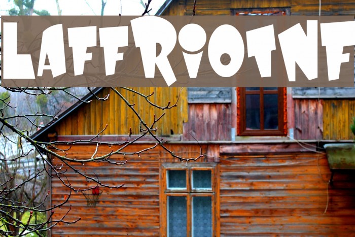 LaffRiotNF Font examples