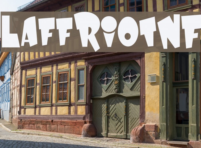 LaffRiotNF Font examples