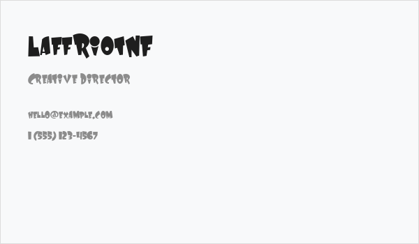 LaffRiotNF Business Card