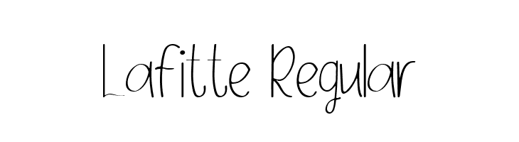 Lafitte Regular  Frei Schriftart Herunterladen