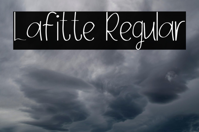 Lafitte Regular Example 1
