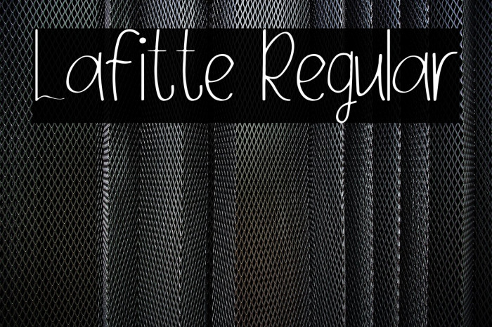 Lafitte Regular Example 2