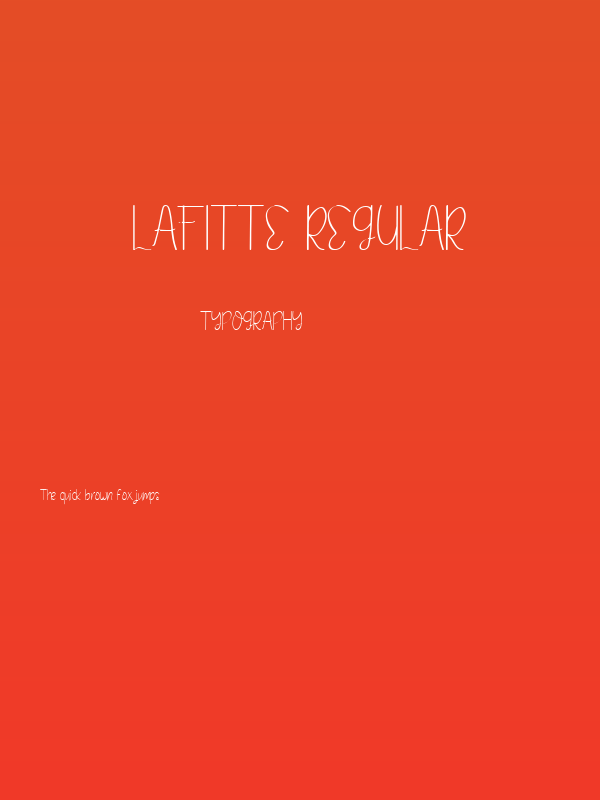 Lafitte Regular Poster