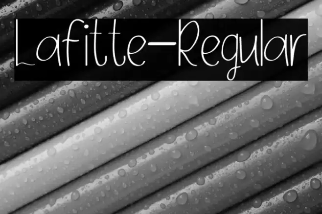 Lafitte-Regular Font examples