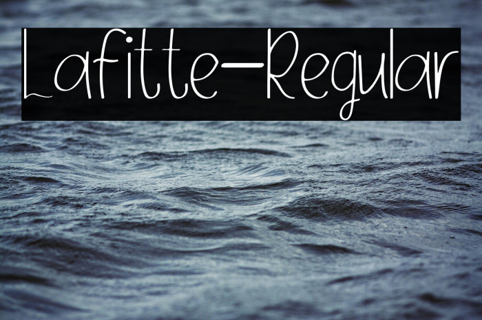 Lafitte-Regular Example 2