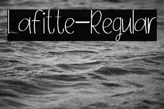 Lafitte-Regular Font examples