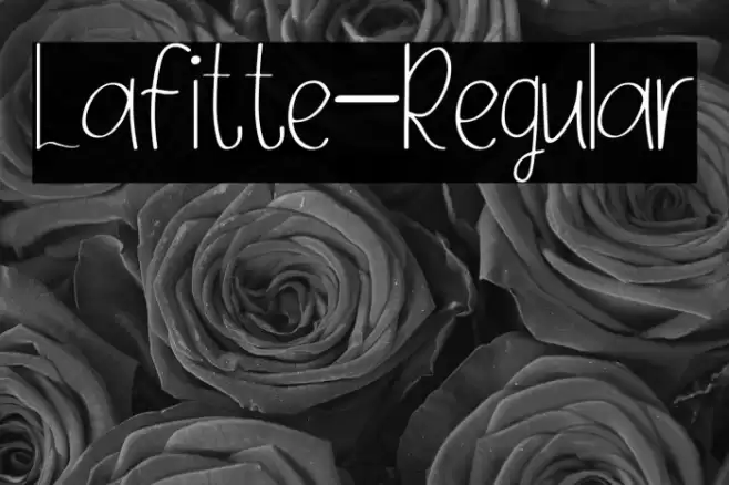 Lafitte-Regular Font examples