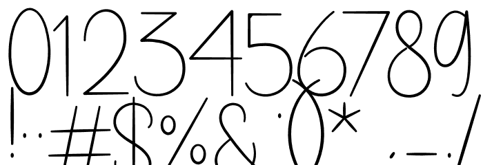 Laga Signatica Font OTHER CHARS