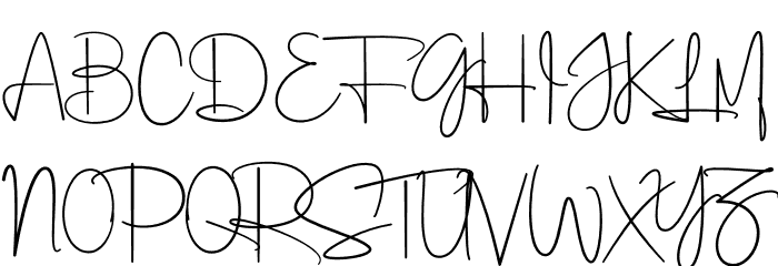 Laga Signatica Font UPPERCASE