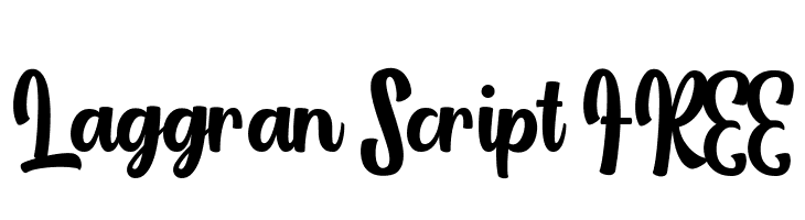 Laggran Script FREE  font caratteri gratis