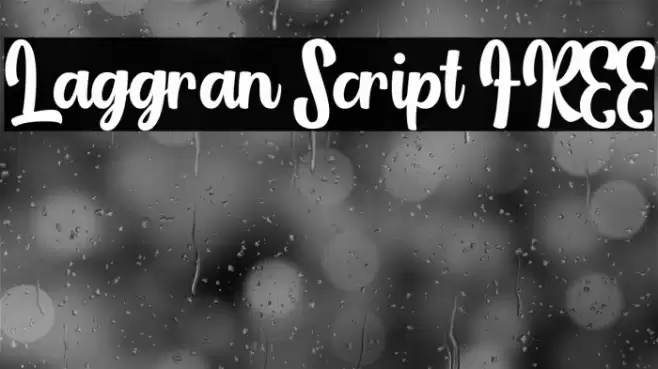 Laggran Script FREE Font examples