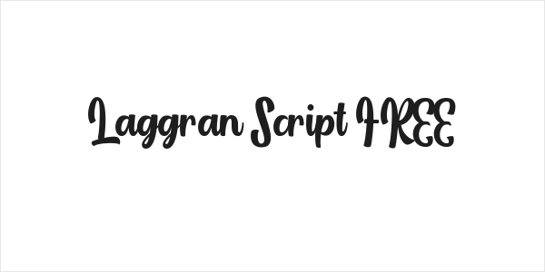 Laggran Script FREE Logo