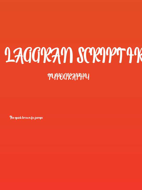 Laggran Script FREE Poster
