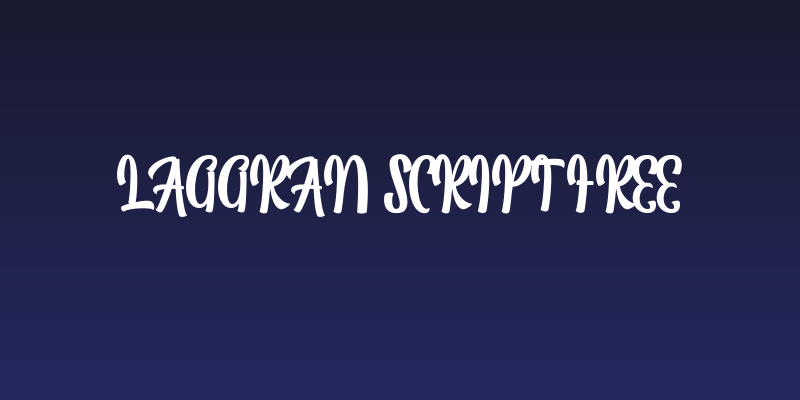 Laggran Script FREE Social Header