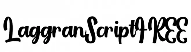 LaggranScriptFREE  Frei Schriftart Herunterladen