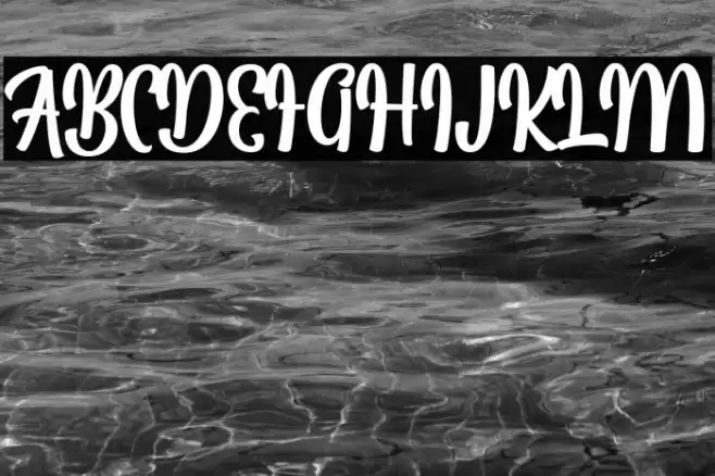 LaggranScriptFREE Font examples