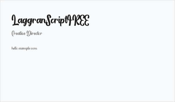 LaggranScriptFREE Business Card