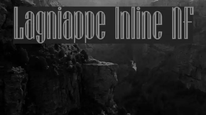 Lagniappe Inline NF Шрифта examples