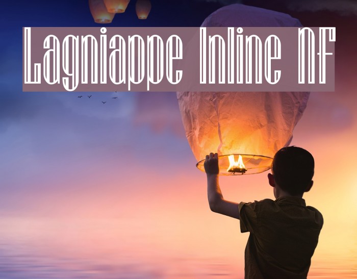 Lagniappe Inline NF Font examples
