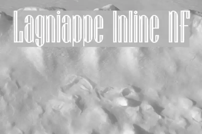 Lagniappe Inline NF Шрифта examples