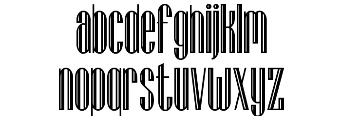 Lagniappe Inline NF Font LOWERCASE