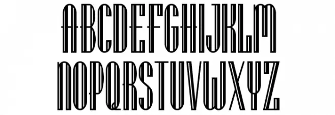 LagniappeInlineNF Font Litere mari