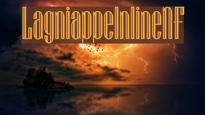 LagniappeInlineNF Font examples