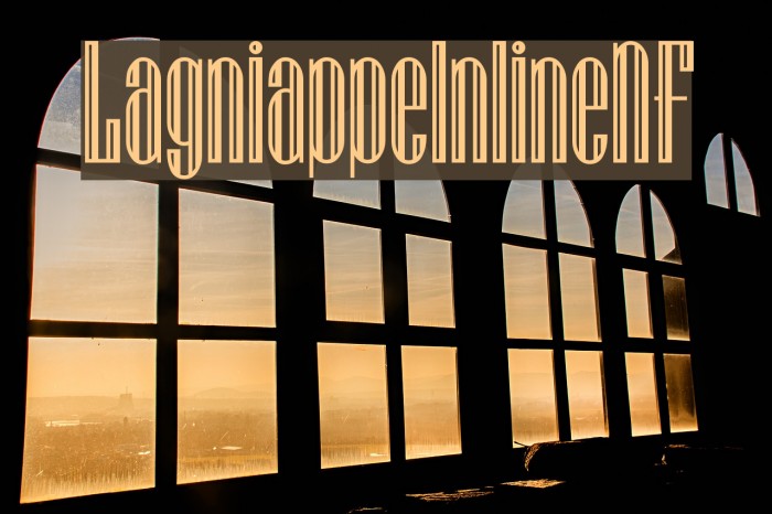 LagniappeInlineNF Font examples