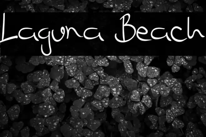 Laguna Beach Font examples