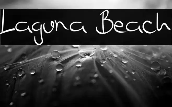 Laguna Beach Font examples