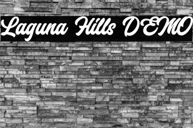 Laguna Hills DEMO Font examples