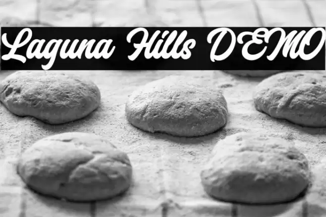 Laguna Hills DEMO Font examples