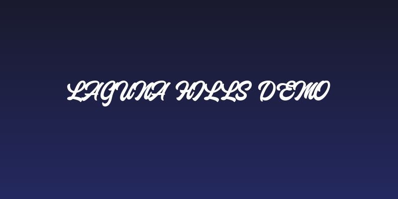 Laguna Hills DEMO Social Header