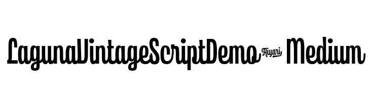 LagunaVintageScriptDemo-Medium  Free Fonts Download
