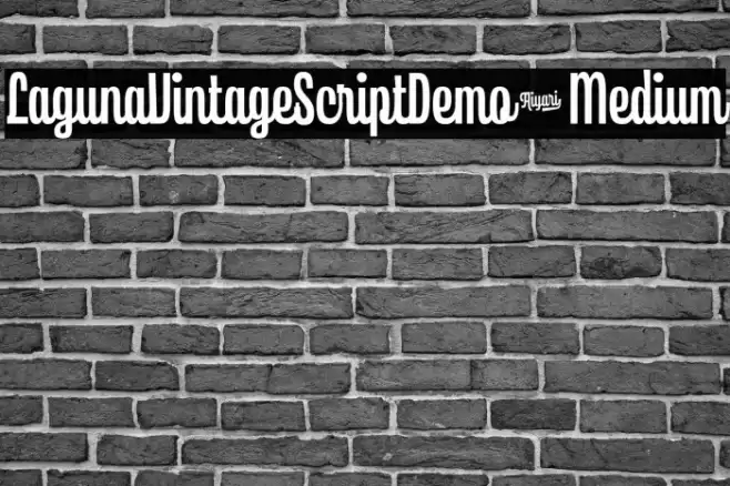 LagunaVintageScriptDemo-Medium Font examples