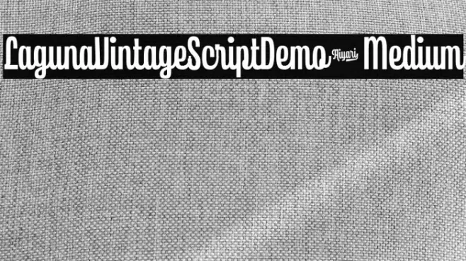 LagunaVintageScriptDemo-Medium Font examples