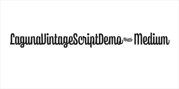 LagunaVintageScriptDemo-Medium Logo