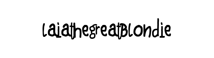 Laia the Great Blondie  font caratteri gratis