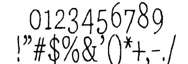 Laika, come home Font OTHER CHARS