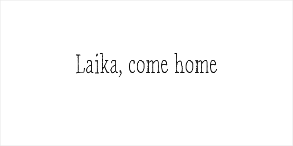 Laika, come home Logo