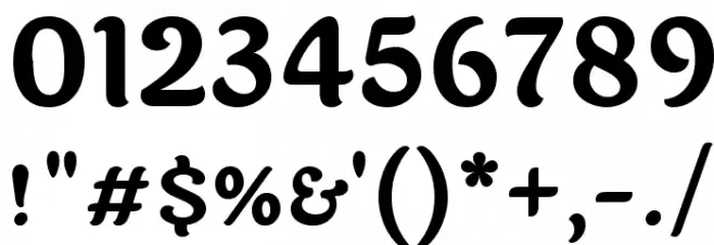 Laila Bold Font OTHER CHARS