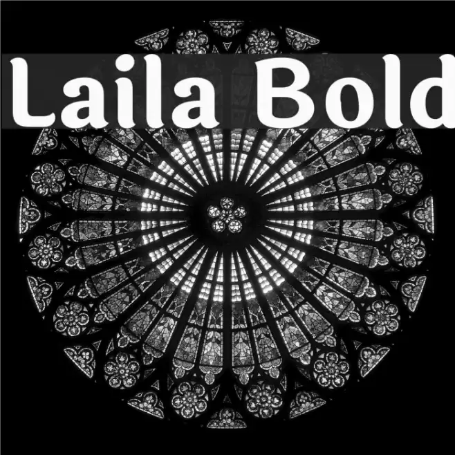 Laila Bold Font examples