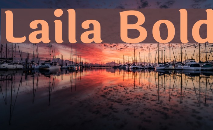 Laila Bold Font examples
