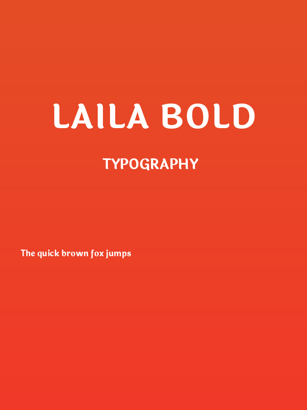 Laila Bold Poster