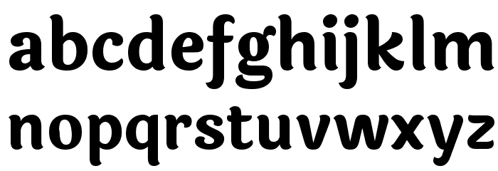 Laila Bold Font LOWERCASE