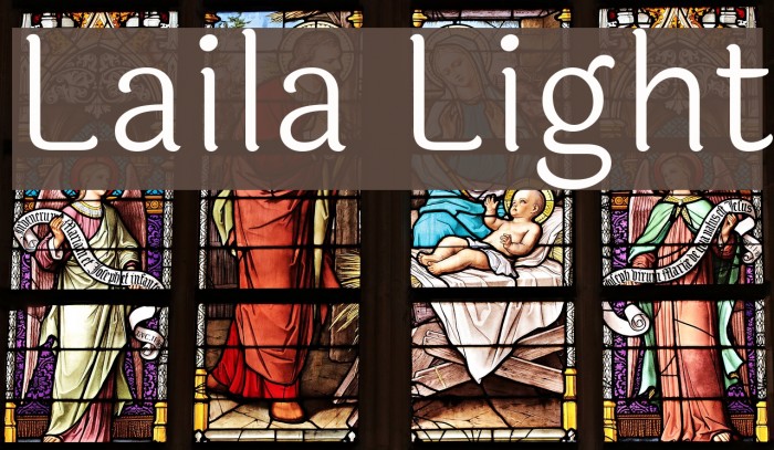 Laila Light Font examples