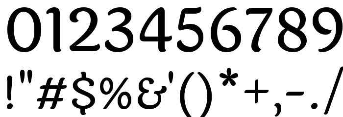Laila Medium Font OTHER CHARS