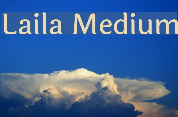 Laila Medium Font examples