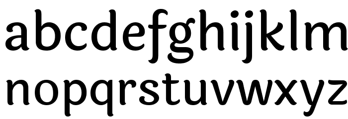 Laila Medium Font LOWERCASE