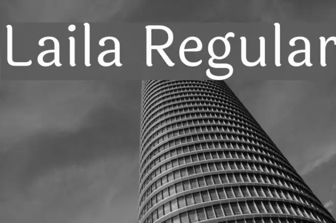 Laila Regular Font examples